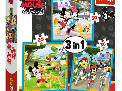 TREFL DISNEY Pusle komplekt 3 in 1, Mickey-Mouse
