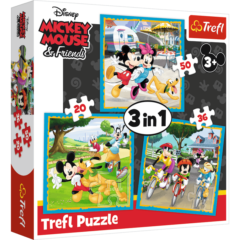 TREFL DISNEY Pusle komplekt 3 in 1, Miki-Hiir