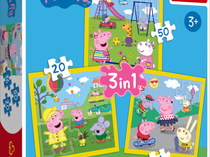 TREFL PEPPA PIG Pusle komplekt, 3 tk, Peppa Pig