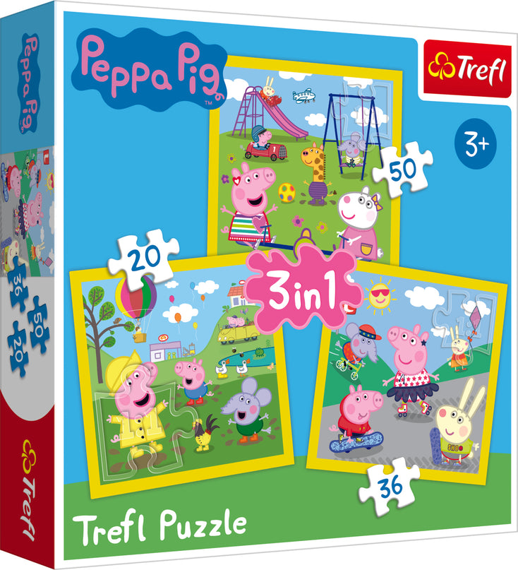 TREFL PEPPA PIG Pusle komplekt, 3 tk, Peppa Pig