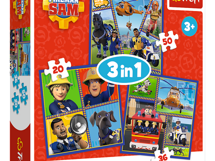 TREFL FIREMAN SAM Pusle komplekt, 3 tk