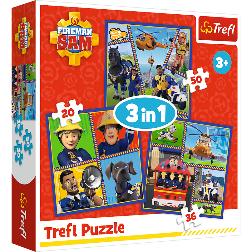 TREFL FIREMAN SAM Pusle komplekt, 3 tk