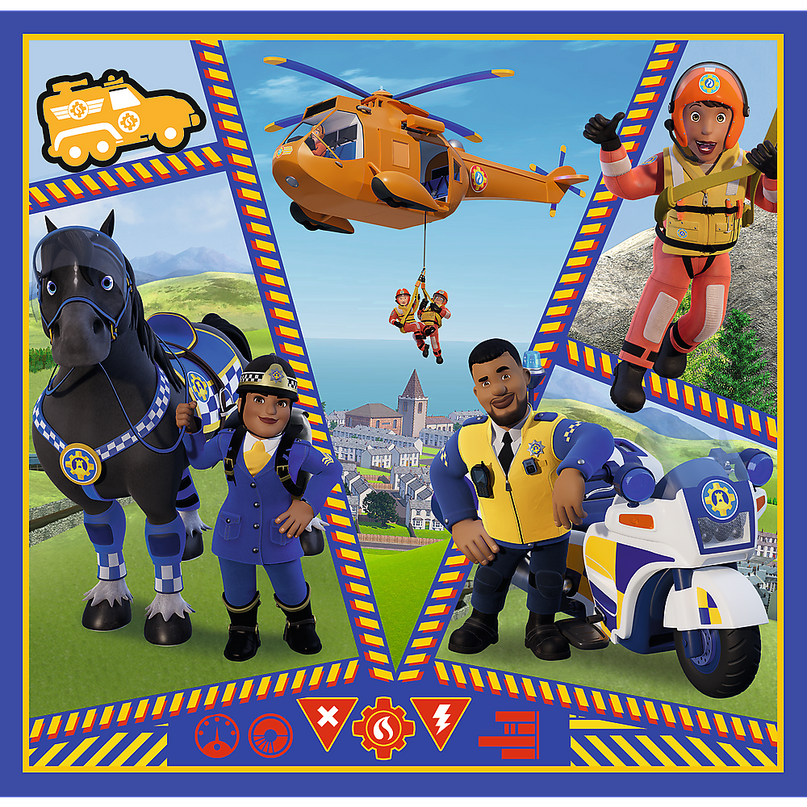 TREFL FIREMAN SAM Pusle komplekt, 3 tk