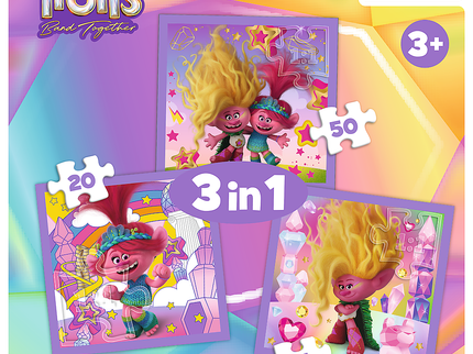 TREFL TROLLS Pusle komplekt Trollid 3, 3 tk