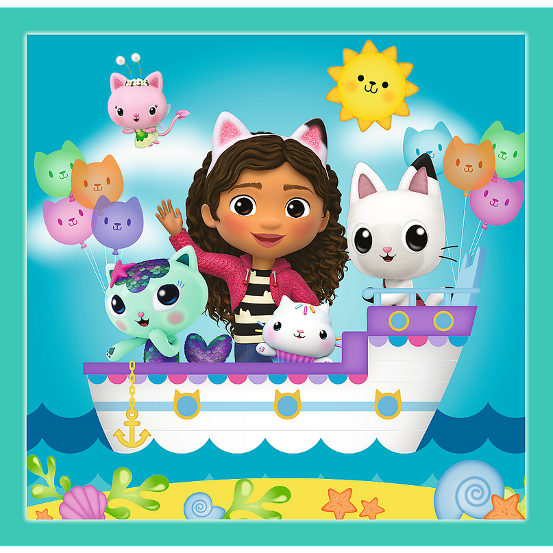 TREFL GABBY´S DOLLHOUSE Pusle komplekt 3 in 1