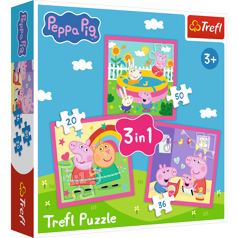 TREFL PEPPA PIG Pusle komplekt, 3 tk, Peppa