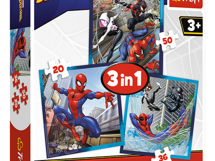 TREFL SPIDER-MAN Pusle komplekt Ämblikmees, 3 tk