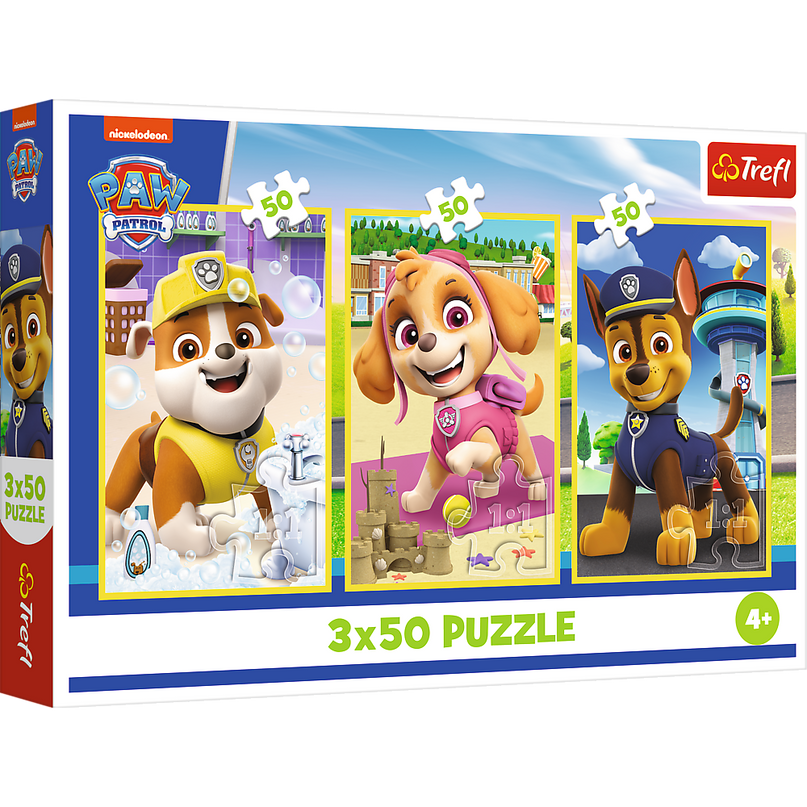 TREFL PAW PATROL puslede komplekt Käpapatrulli kutsud, 3x50 osa