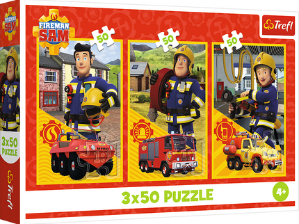 TREFL FIREMAN SAM puslede komplekt Tuletõrjuja Sam, 3x50 osa