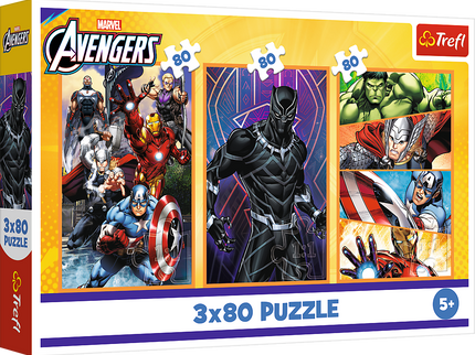 TREFL AVENGERS puslede komplekt Päevad täis tegevust, 3x80 osa