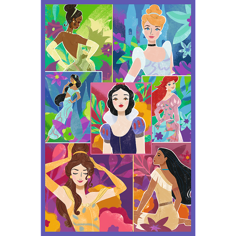 TREFL DISNEY PRINCESS puslede komplekt Sõbrad, 3x80 osa
