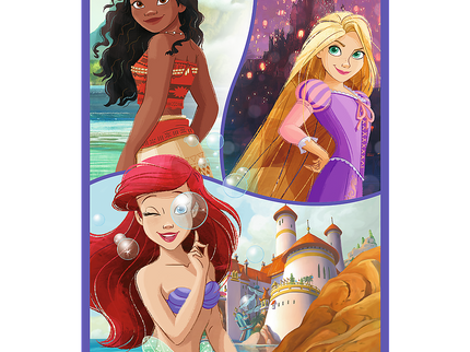 TREFL DISNEY PRINCESS puslede komplekt Sõbrad, 3x80 osa