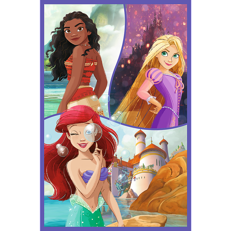 TREFL DISNEY PRINCESS puslede komplekt Sõbrad, 3x80 osa