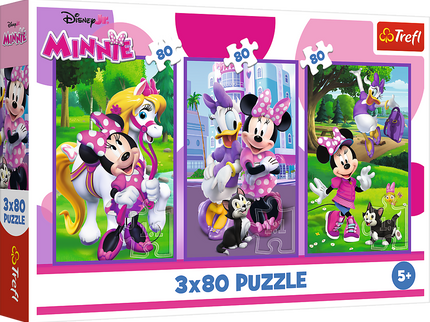 TREFL DISNEY MICKEY MOUSE puslede komplekt, 3x80 osa