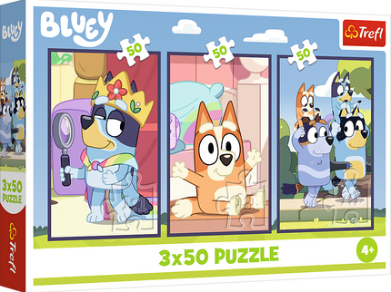 TREFL BLUEY puslede komplekt Bluey pere, 3x50 osa