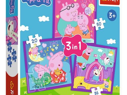 TREFL PEPPA PIG Pusle komplekt, 3 tk, Peppa Pig