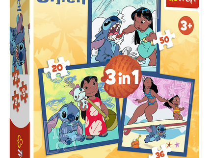 TREFL DISNEY STITCH Pusle komplekt 3 in 1