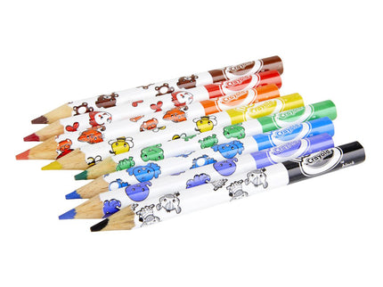 CRAYOLA MINIKIDS 8 suurt dekoreeritud pliiatsit