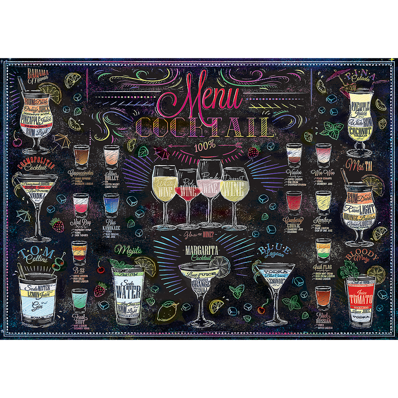 TREFL Pusle Kokteilimenüü, 500 osa