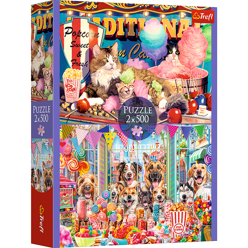 TREFL Pusle komplekt Karvased sõbrad, 2x500 osa