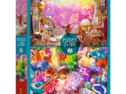 TREFL Pusle komplekt Kosmos ja kristallid, 2x500 osa