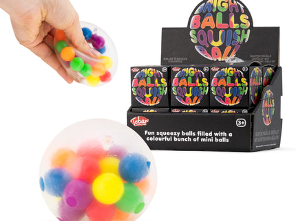 SCRUNCHEMS Stressipall, värvilise sisuga