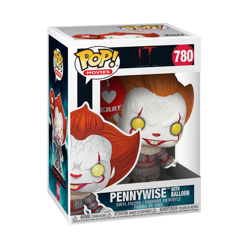 FUNKO POP! Vinyl Figuur: IT Chapter 2 - Pennywise õhupalliga, 9,5 cm