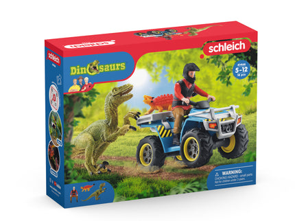 SCHLEICH DINOSAURS Atv-L Põgenemine Velociraptori Eest