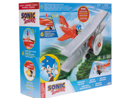 SONIC lennuk Tornado Biplane Sonic figuuriga