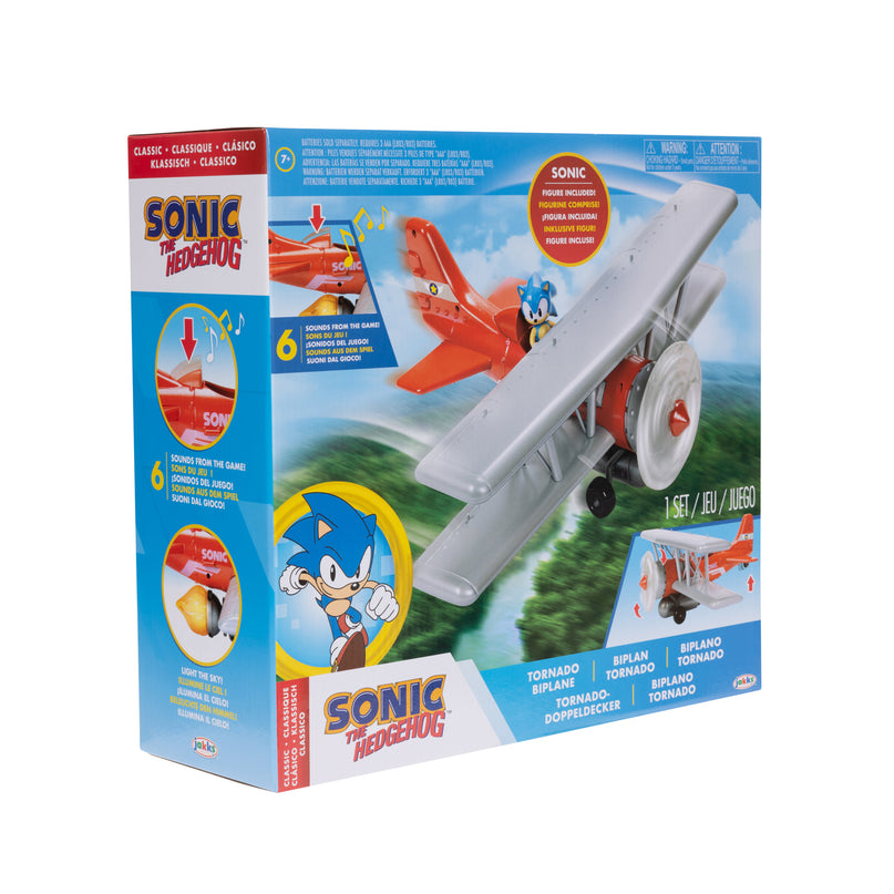 SONIC lennuk Tornado Biplane Sonic figuuriga