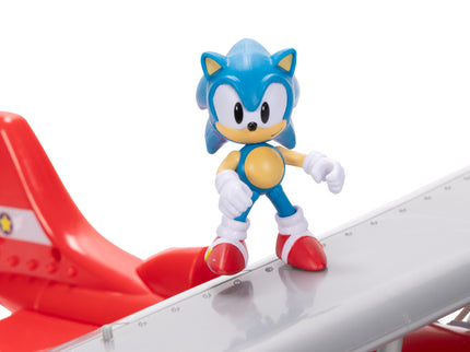 SONIC lennuk Tornado Biplane Sonic figuuriga