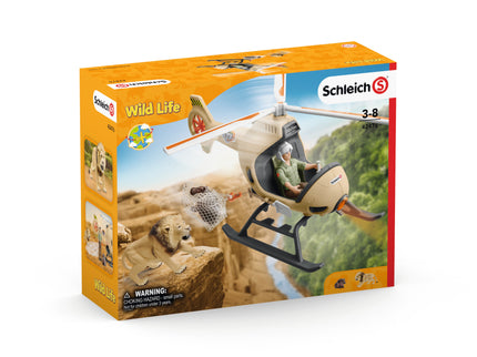 SCHLEICH WILD LIFE Helikopteriga loomade päästmine