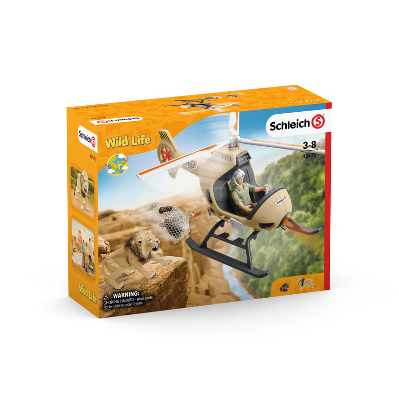 SCHLEICH WILD LIFE Helikopteriga loomade päästmine