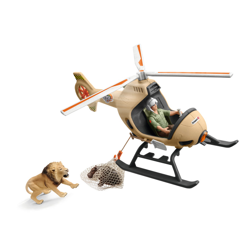 SCHLEICH WILD LIFE Helikopteriga loomade päästmine