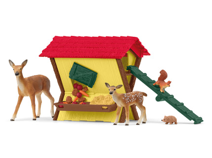 SCHLEICH FARM WORLD mängukomplekt metsloomade söötmine