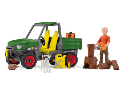 SCHLEICH FARM WORLD mängukomplekt töötamine metsas