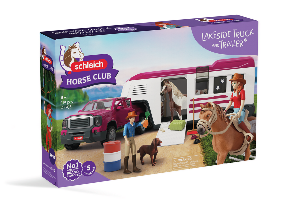SCHLEICH FARM WORLD neljaveoline auto ja treiler