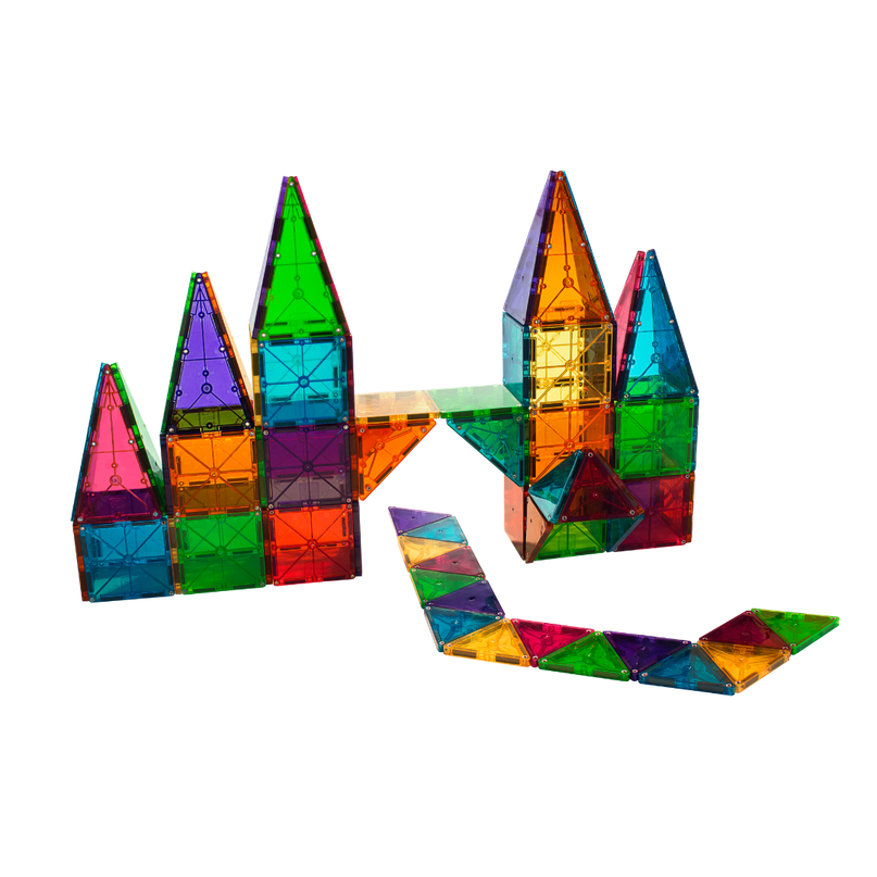 MAGNA-TILES Magnetkonstruktori komplekt Clear Colors, 100 tk