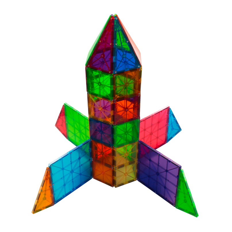 MAGNA-TILES Magnetkonstruktori komplekt Clear Colors, 100 tk