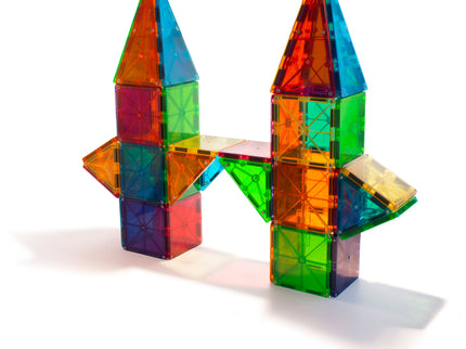 MAGNA-TILES Magnetkonstruktori komplekt Clear Colors, 100 tk