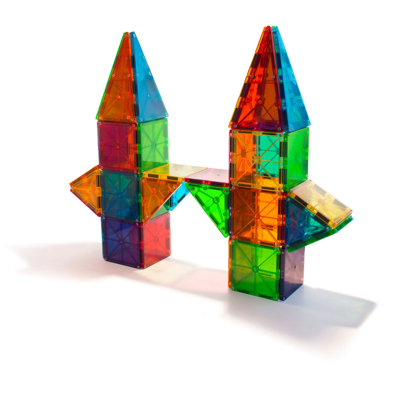 MAGNA-TILES Magnetkonstruktori komplekt Clear Colors, 100 tk