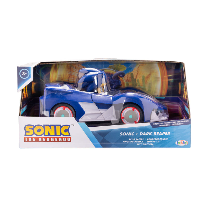 SONIC 6,5 cm figuur tagasitõmmatava autoga