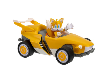 SONIC 6,5 cm figuur tagasitõmmatava autoga