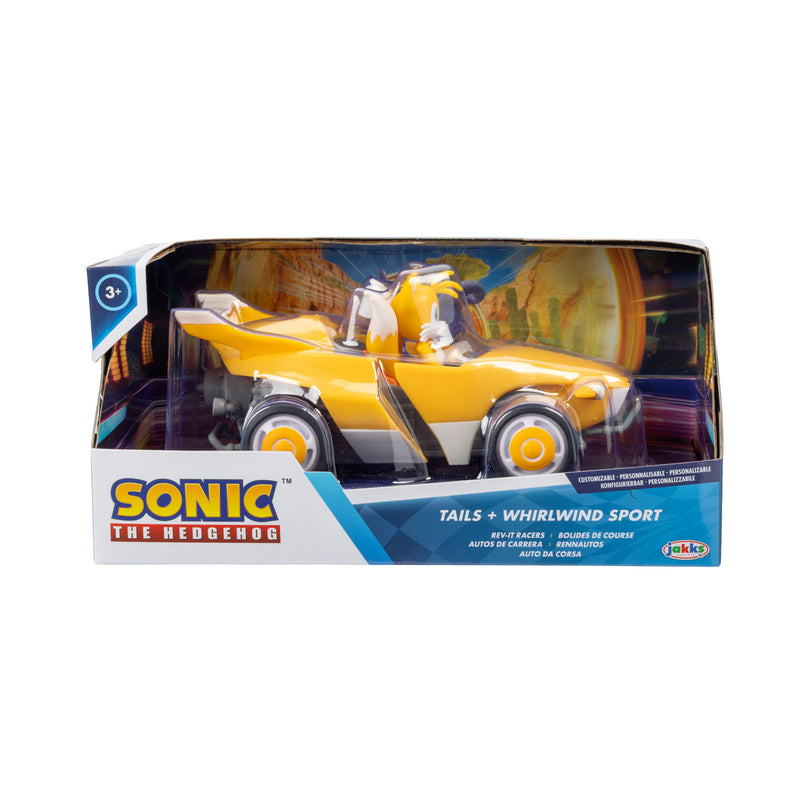 SONIC 6,5 cm figuur tagasitõmmatava autoga