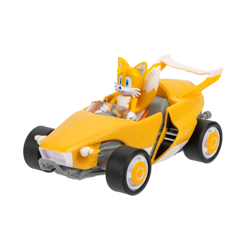 SONIC 6,5 cm figuur tagasitõmmatava autoga