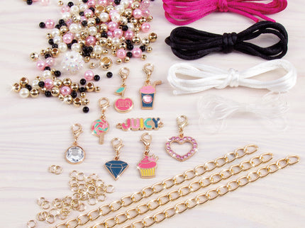 MAKE IT REAL Käsitöökomplekt - Juicy Couture Väike Käevõrude Komplekt "Roosa"