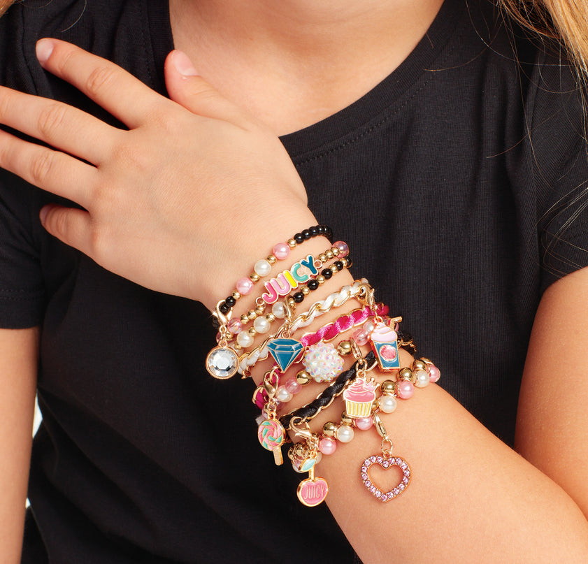 MAKE IT REAL Käsitöökomplekt - Juicy Couture Väike Käevõrude Komplekt "Roosa"