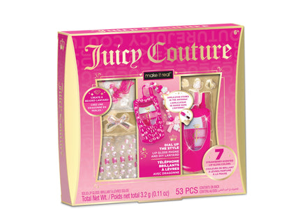 MAKE IT REAL Juicy Couture Klapptelefon käevõru ja huuleläige komplektiga