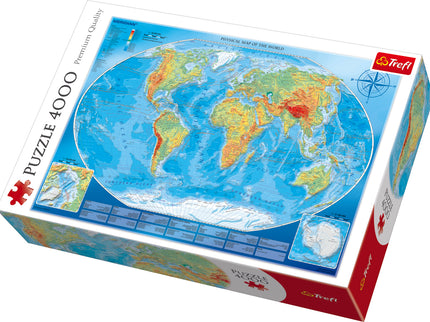 TREFL Pusle Maailmakaart, 4000 osa