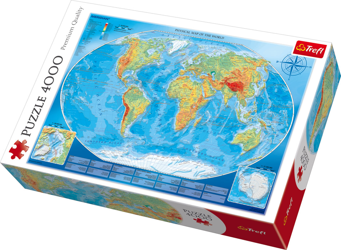 TREFL Pusle Maailmakaart, 4000 osa